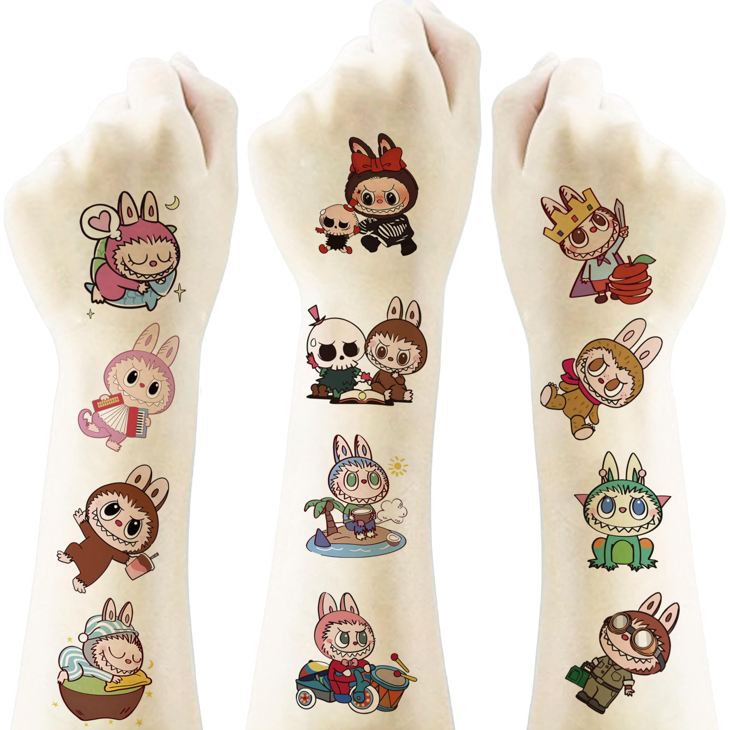 MAYCREATE® 4 Sheets Temporary Tattoos for Kids Cartoon Tattoo Stickers Party Favors Gifts for Girl Boys Home Activity Class Prizes Carnival Christmas Rewards MAYCREATE® 4 Sheets Temporary Tattoos for Kids Cartoon Tattoo Stickers Party Favors Gifts for Girl Boys Home Activity Class Prizes Carnival Christmas Rewards